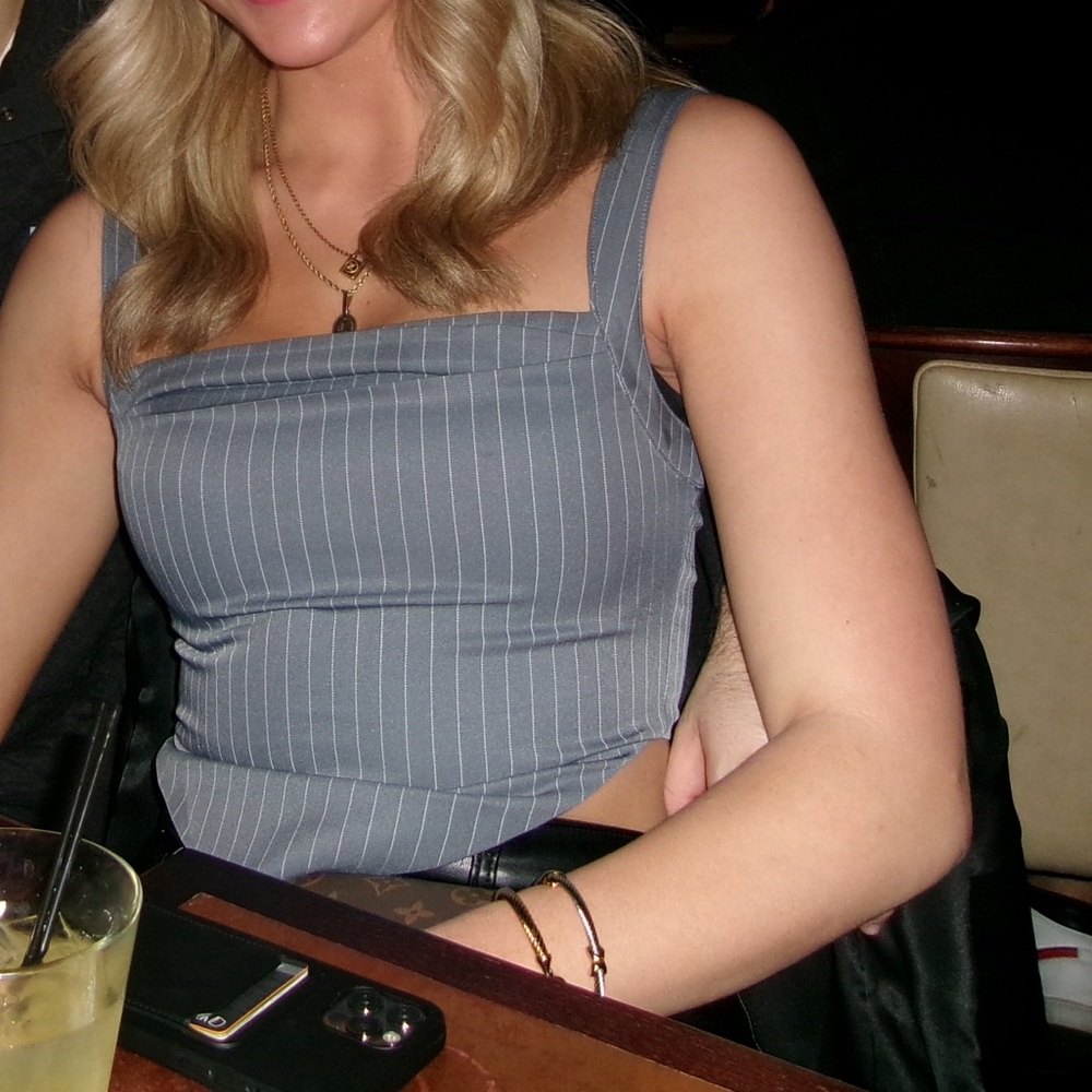 Princess Polly Blue Striped Top